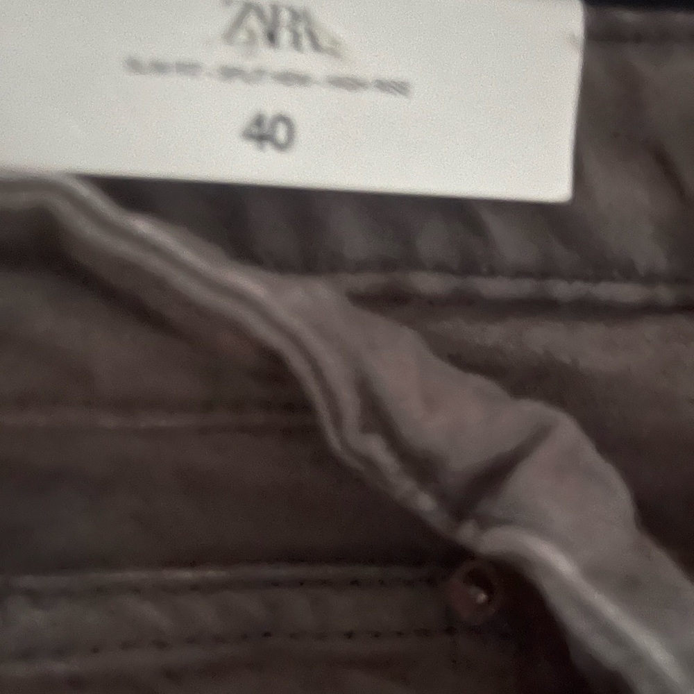 NWT Zara Sweet Mocha colored slit bottom jeans - Picture 5 of 8